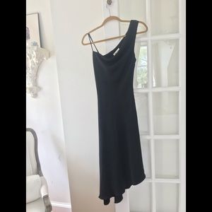 Slip dress, black,
